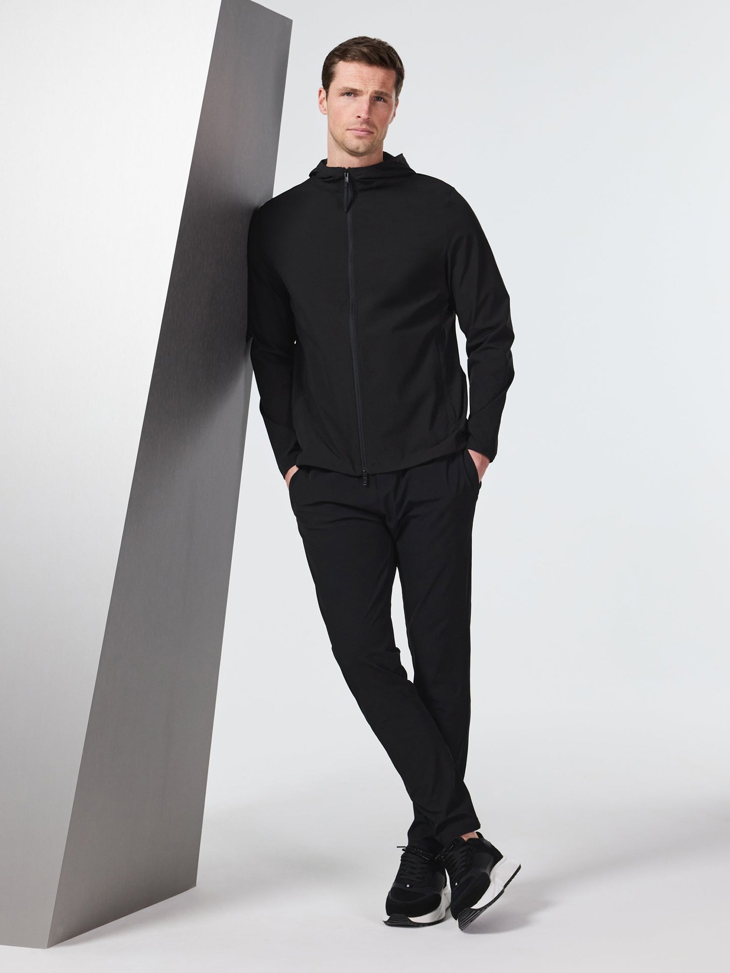Active Technical Tapered Trackpant in Black