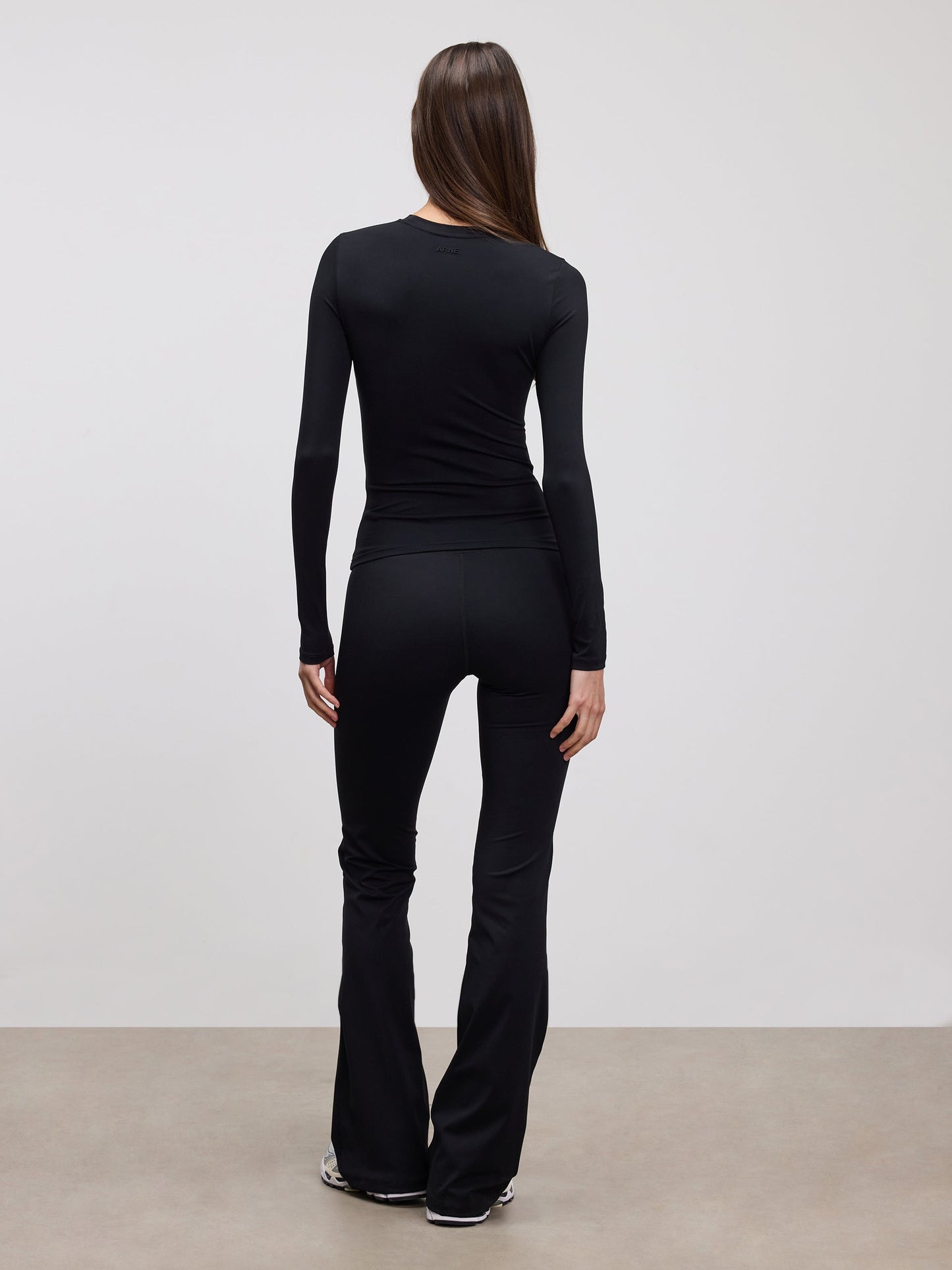 Womens Active Long Sleeve T-Shirt in Black