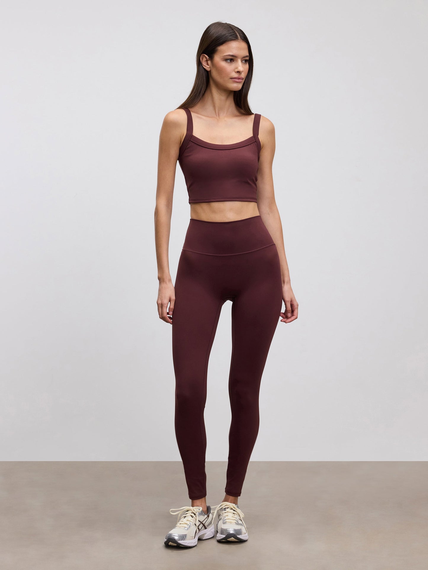 Womens Active Sports Bra in Burgundy