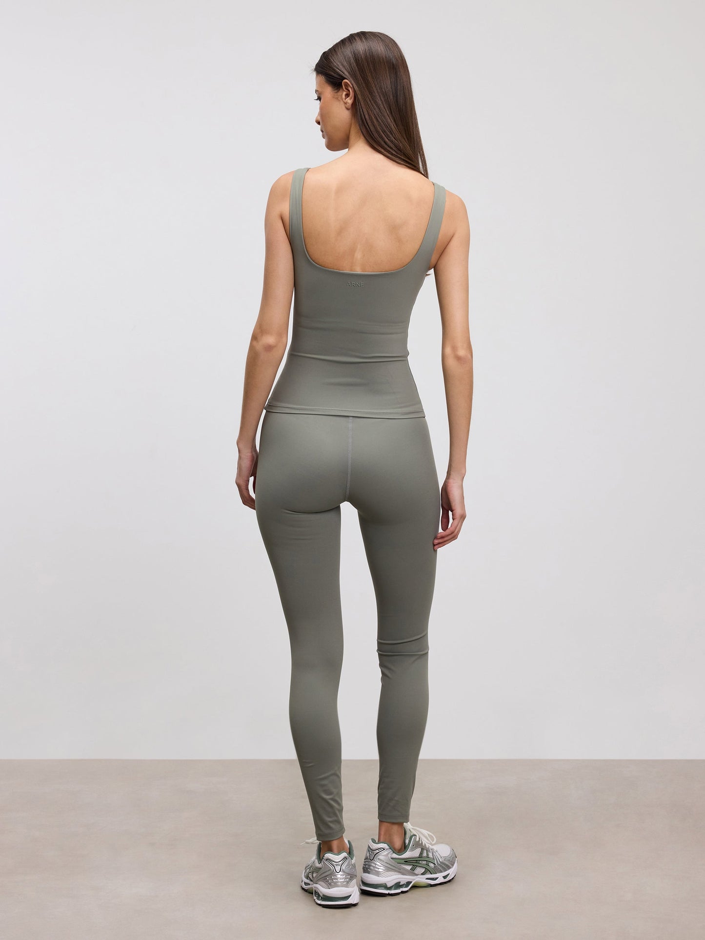 Womens Active Square Neck Vest in Sage