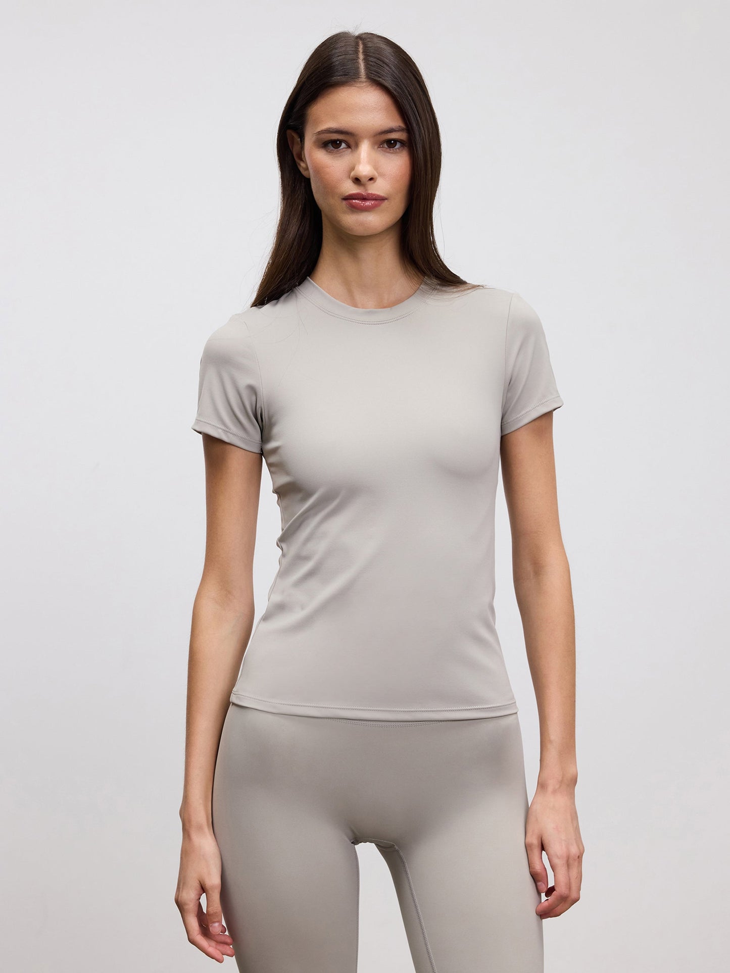 Womens Active T-Shirt in Stone