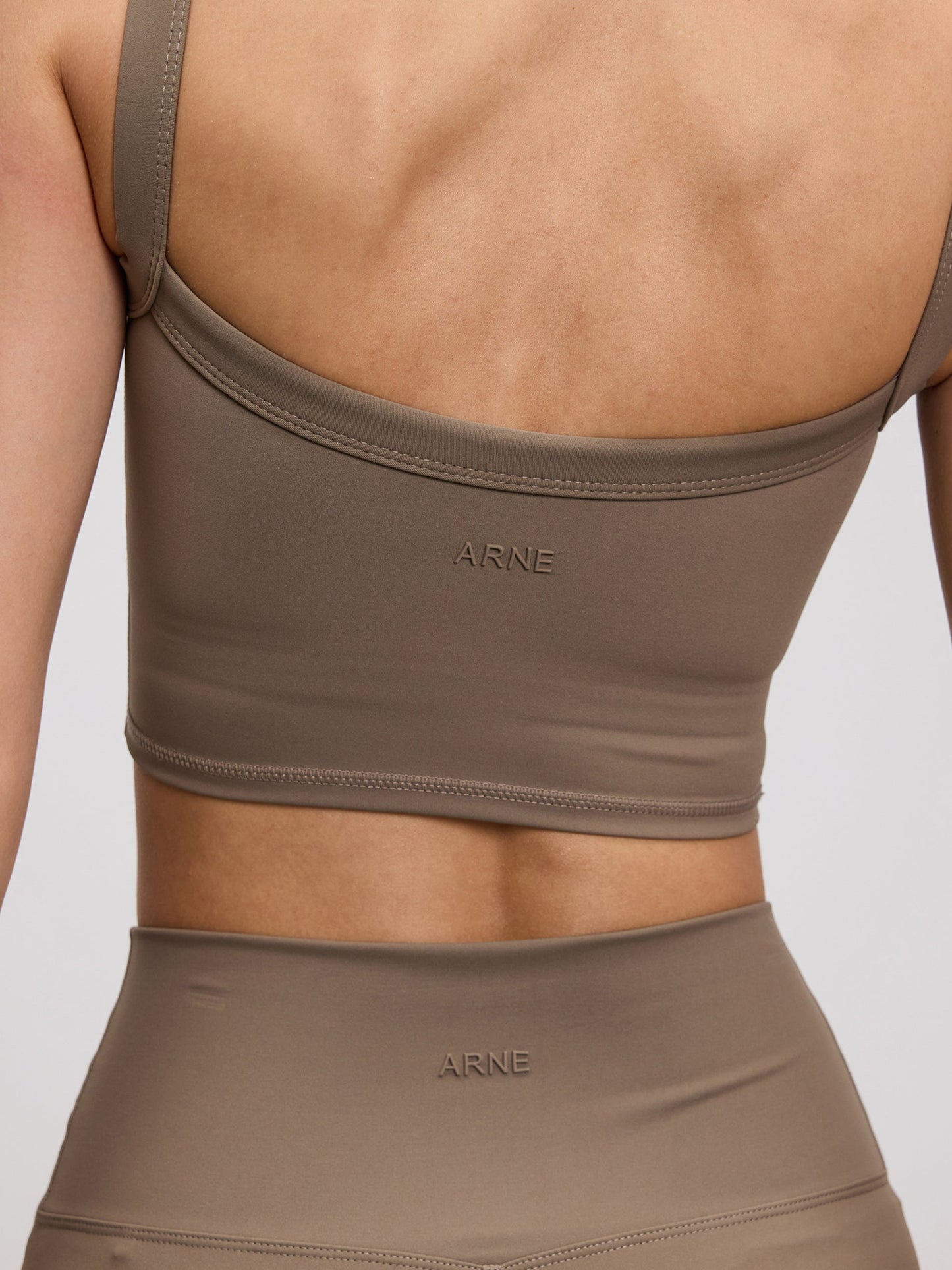 Womens Active Sports Bra in Taupe