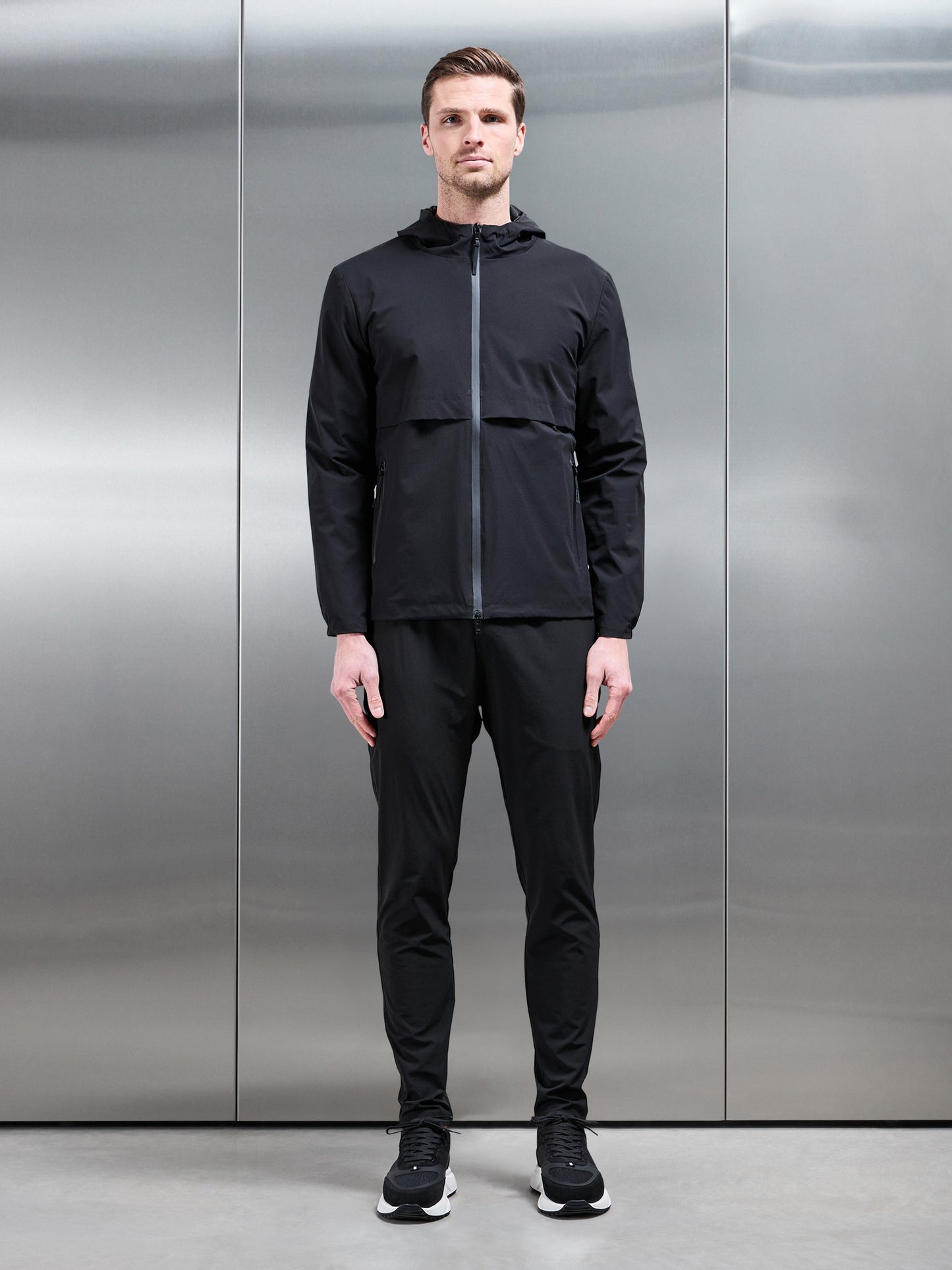 Active Shell Windbreaker in Black