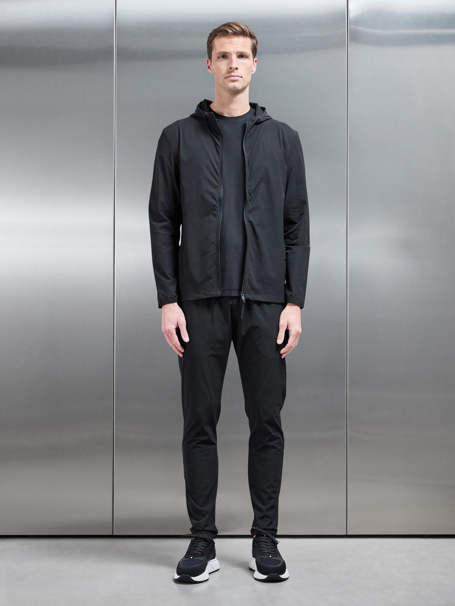 Active Technical Tapered Trackpant in Black