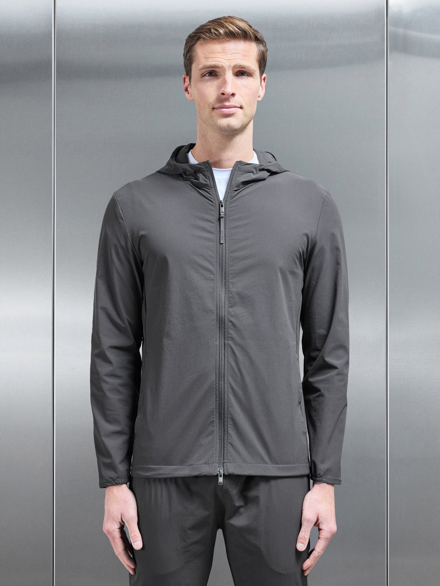 Active Technical Windbreaker in Grey