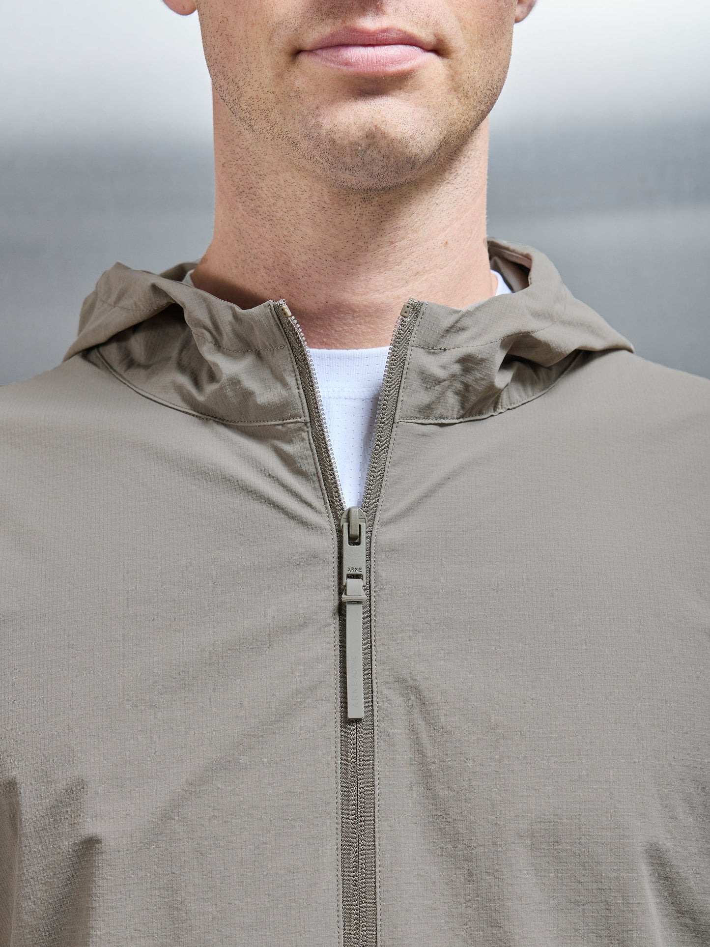 Active Technical Windbreaker in Olive