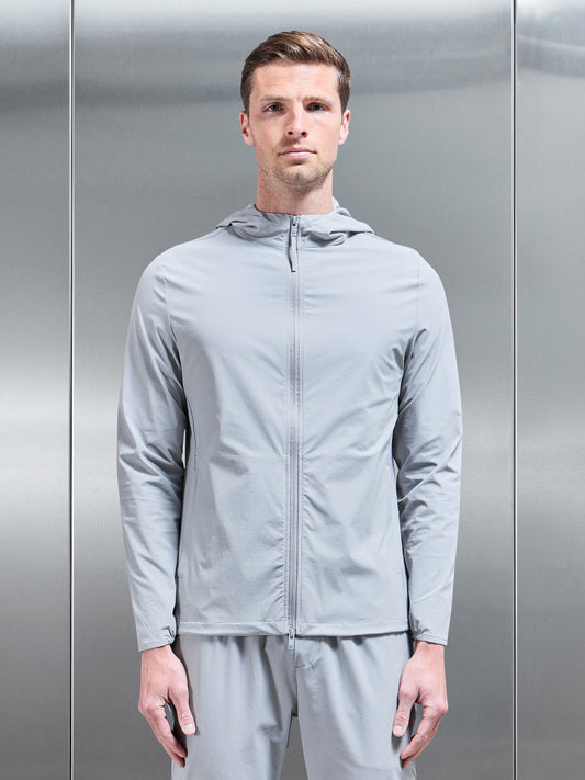 Active Technical Windbreaker in Mid Grey