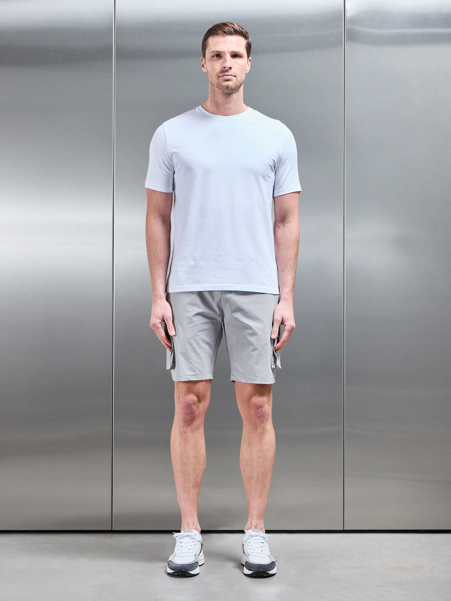 Utility Cargo Short in Mid Grey